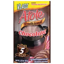 Klass Atole Tradicional Chocolate Drink Mix 1.52 oz