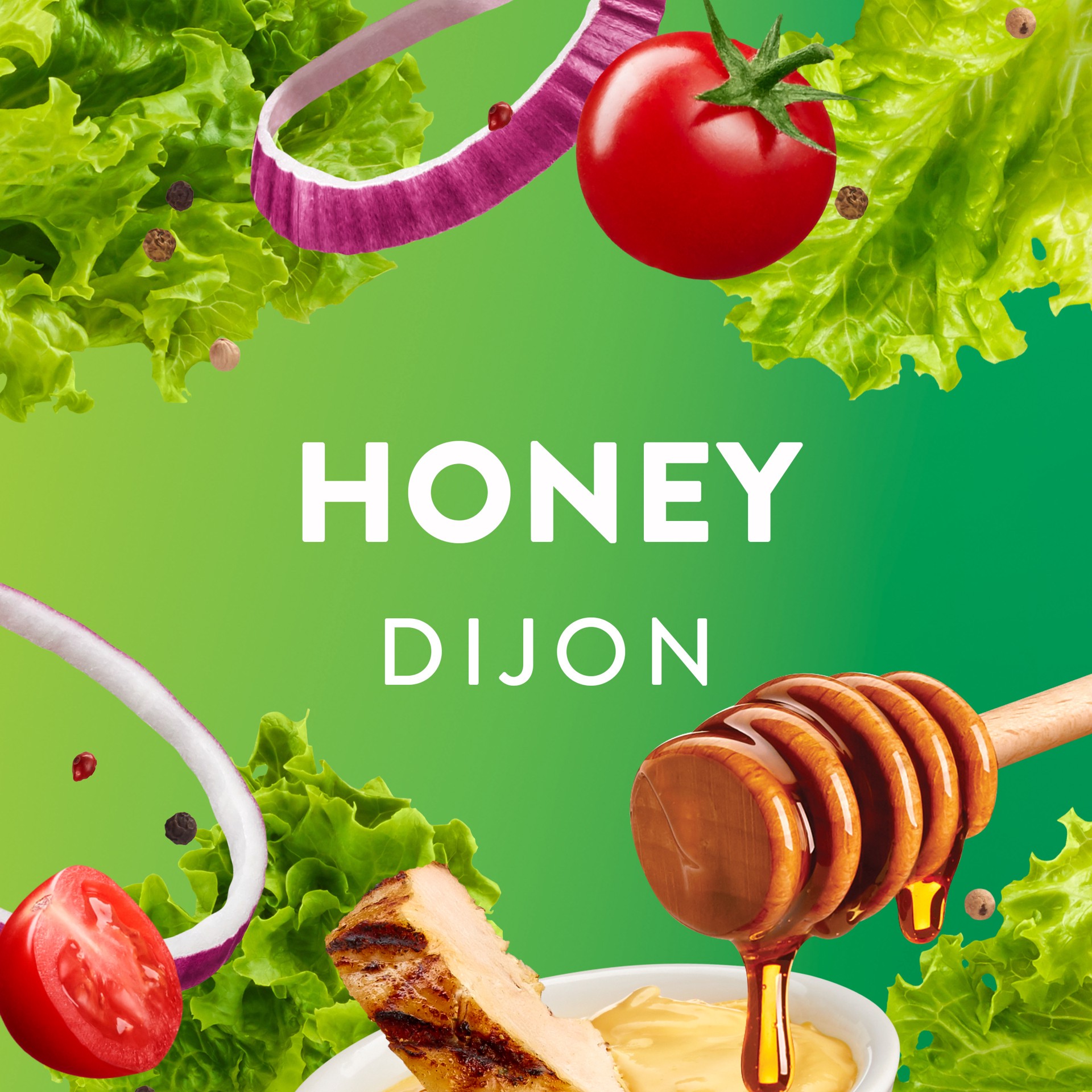 slide 2 of 5, Wish-Bone Light Honey Dijon Dressing 15 fl oz, 15 fl oz