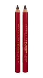Maybelline Expert Wear Twin Waterproof Brow & Eye Wood Pencil - 02 Dark Brown - 2pc/0.06oz
