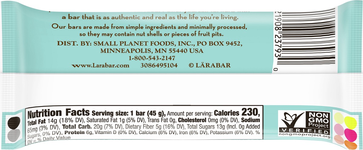 slide 8 of 13, LÄRABAR Almond Cookie Fruit & Nut Bar, 1.6 oz