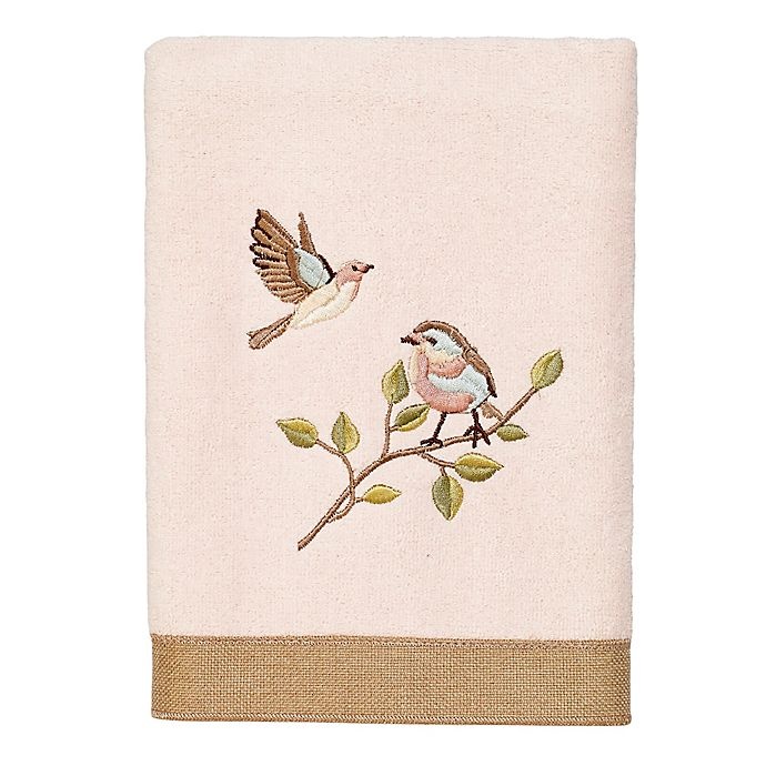 slide 1 of 1, Avanti Bird Choir II Hand Towel - Pale Pink, 1 ct