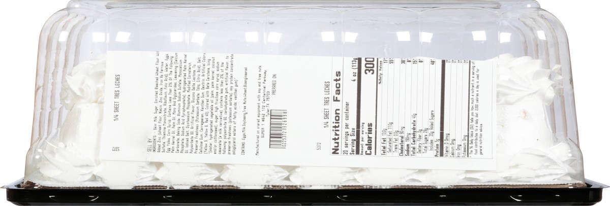 slide 6 of 9, Super 1 1/4 Sheet Tres Leches Cake 1 ea, 1 ct