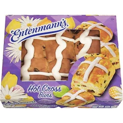 Entenmann's Hot Cross Buns - 14 Oz