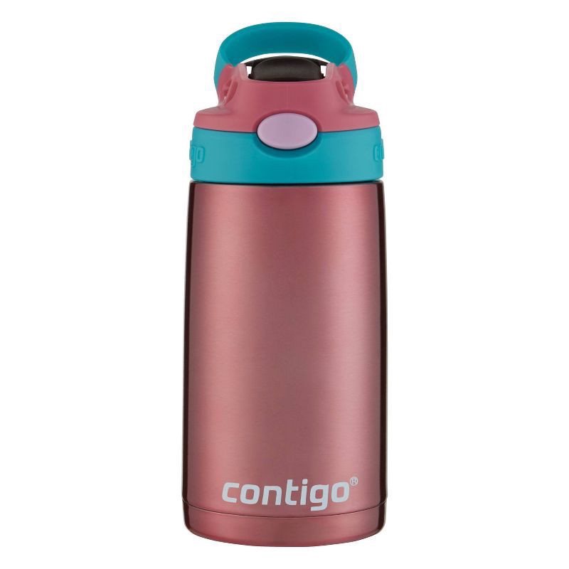 slide 1 of 5, Contigo Kids Stainless Steel Water Bottle with Redesigned AUTOSPOUT Straw, Painted Punch, 13 oz