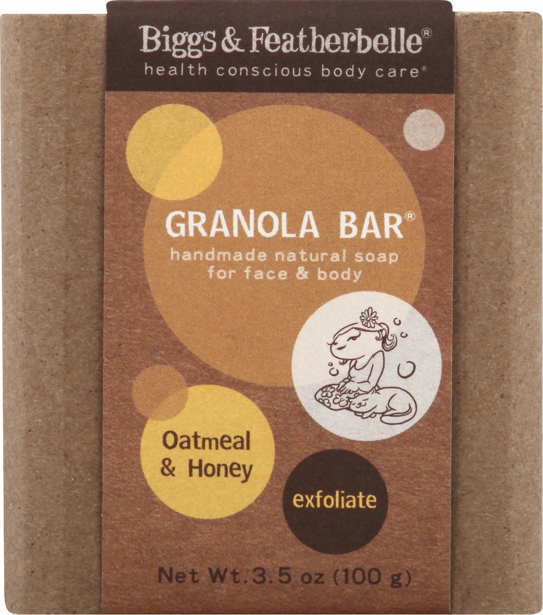 slide 1 of 10, Biggs & Featherbelle Exfoliate Oatmeal & Honey Soap 3.5 oz, 3.5 oz