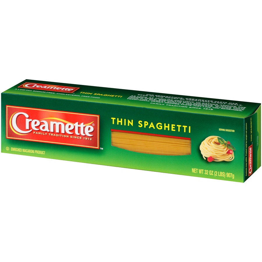 slide 3 of 8, Creamette Thin Spaghetti, 32 oz