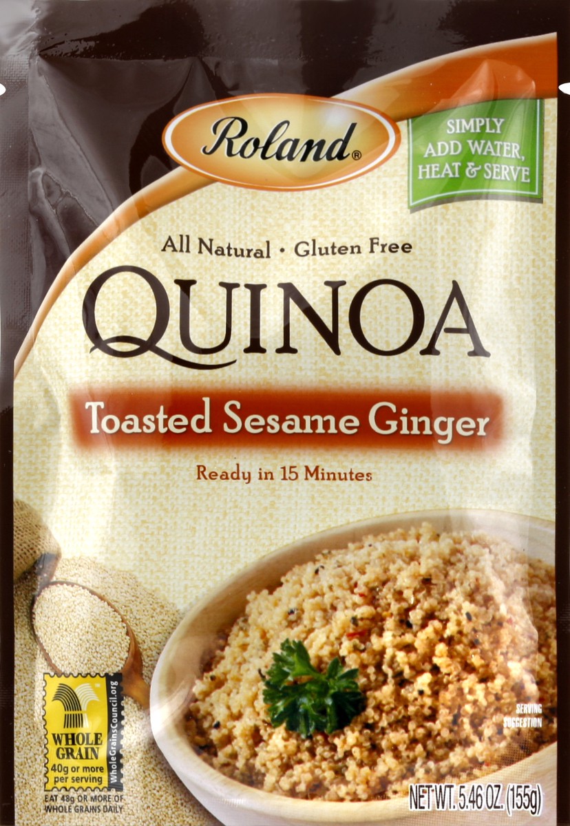 slide 2 of 2, Roland Quinoa Toasted Sesame Ginger, 5.46 oz