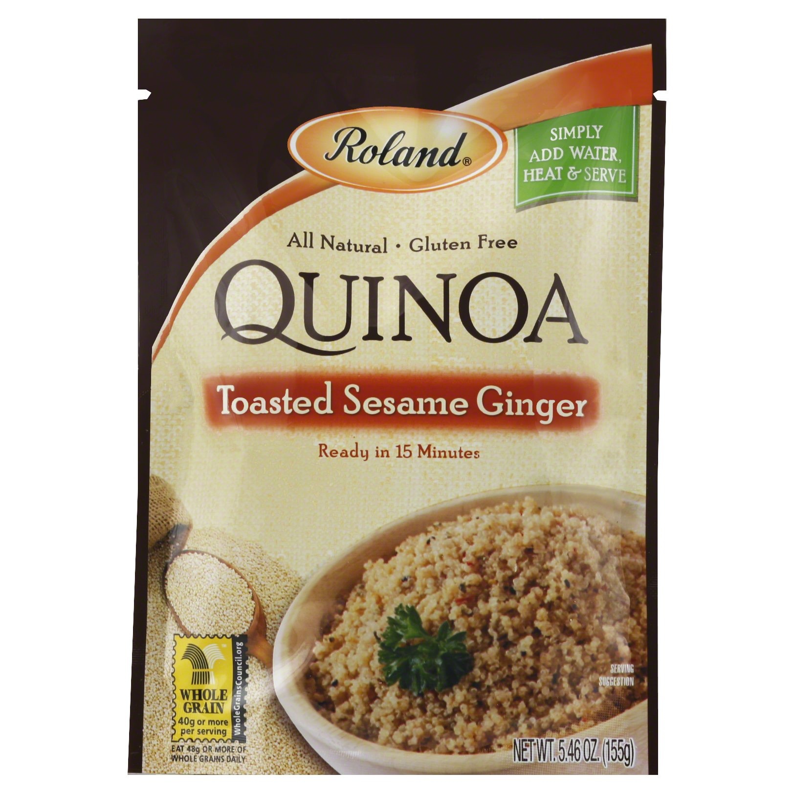 slide 1 of 2, Roland Quinoa Toasted Sesame Ginger, 5.46 oz