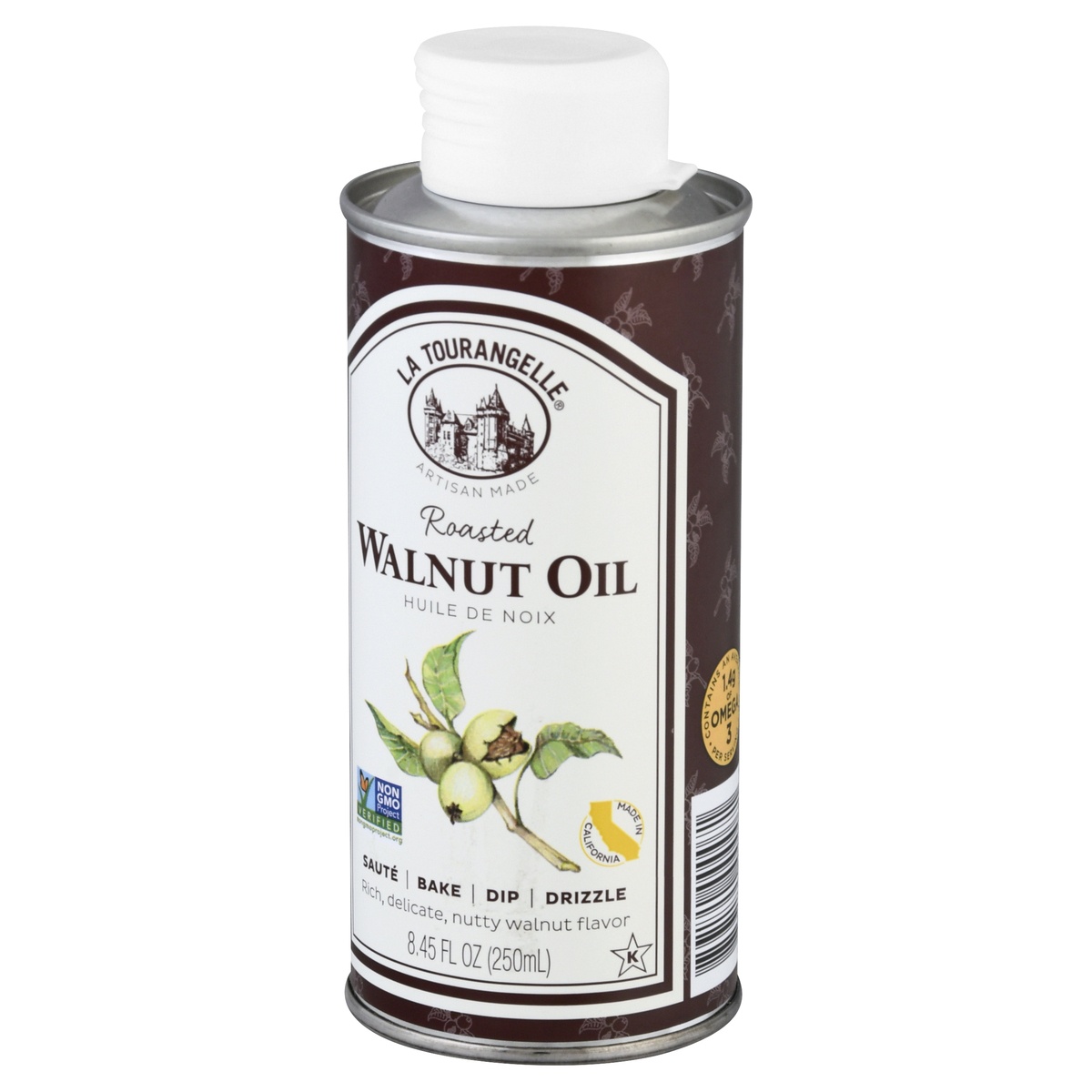 slide 8 of 9, La Tourangelle Roasted Walnut Oil, 8.45 oz