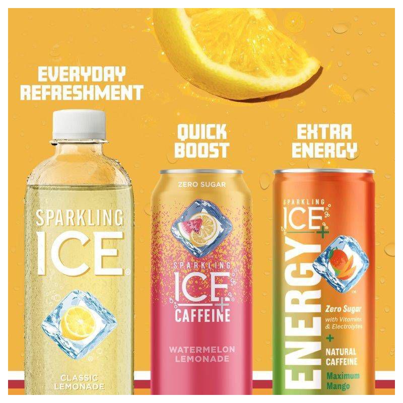 slide 6 of 6, Sparkling Ice Classic Lemonade - 17 fl oz Bottle, 17 fl oz