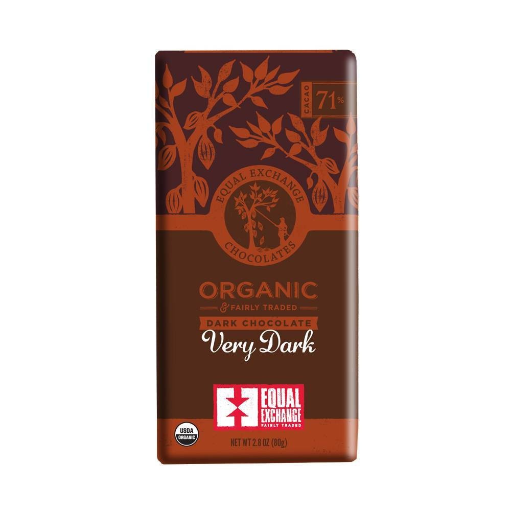 slide 1 of 3, Equal Exchange Organic Fairly Traded 71% Very Dark Chocolate Bar - 2.8oz, 2.8 oz