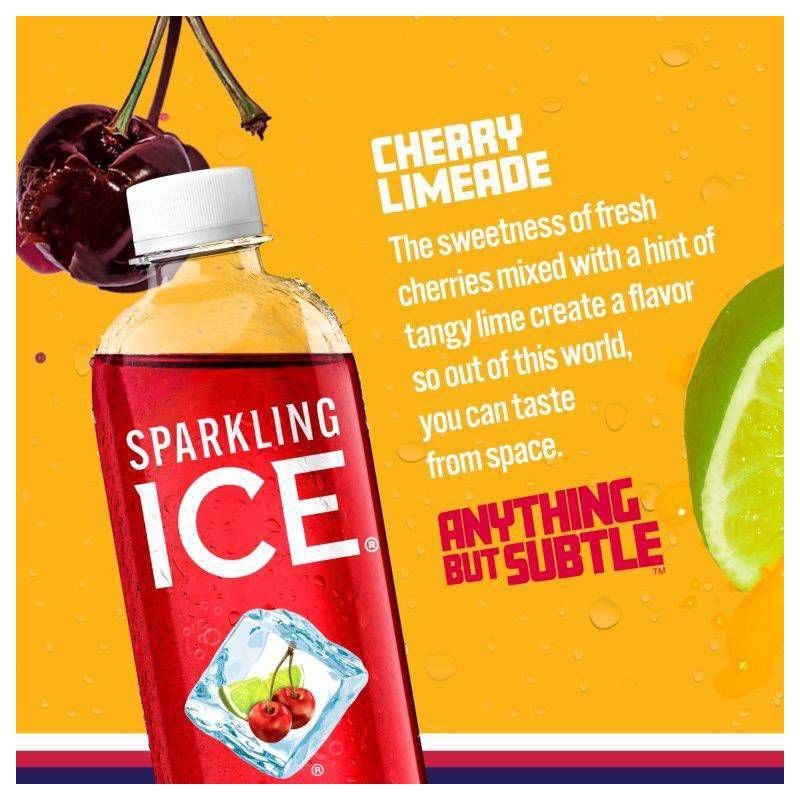 slide 2 of 6, Sparkling Ice Cherry Limeade - 17 fl oz Bottle, 17 fl oz