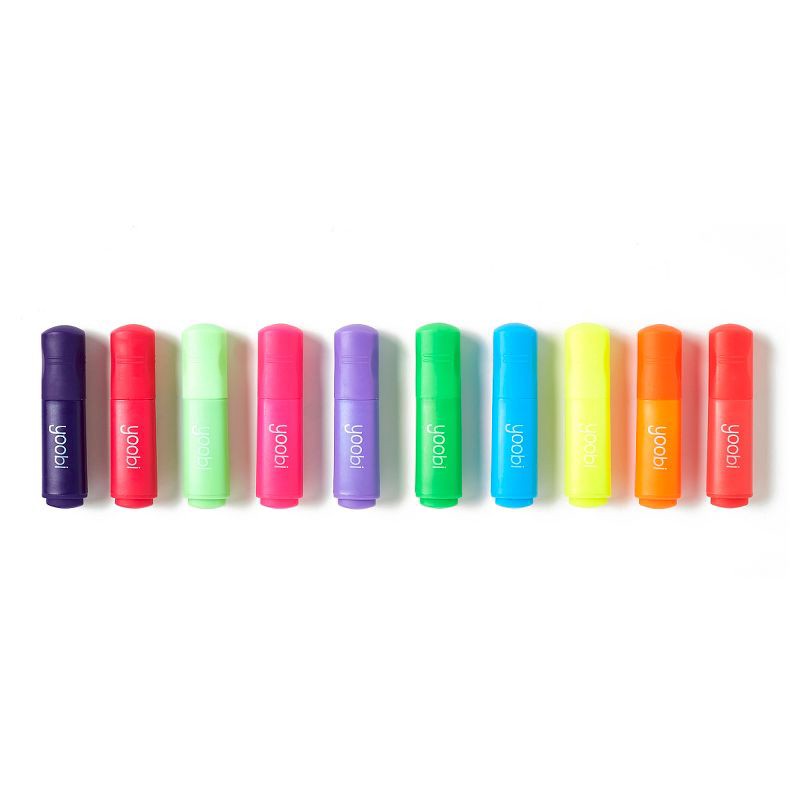 slide 7 of 7, Mini Highlighters - Multicolor, 10 Pack - Yoobi, 10 ct