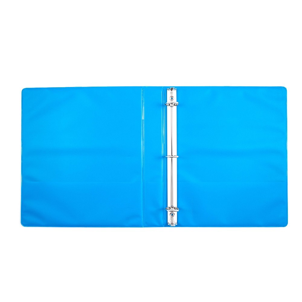 slide 3 of 8, 1" 275 Sheet Ring Binder Blue - Yoobi, 1 ct