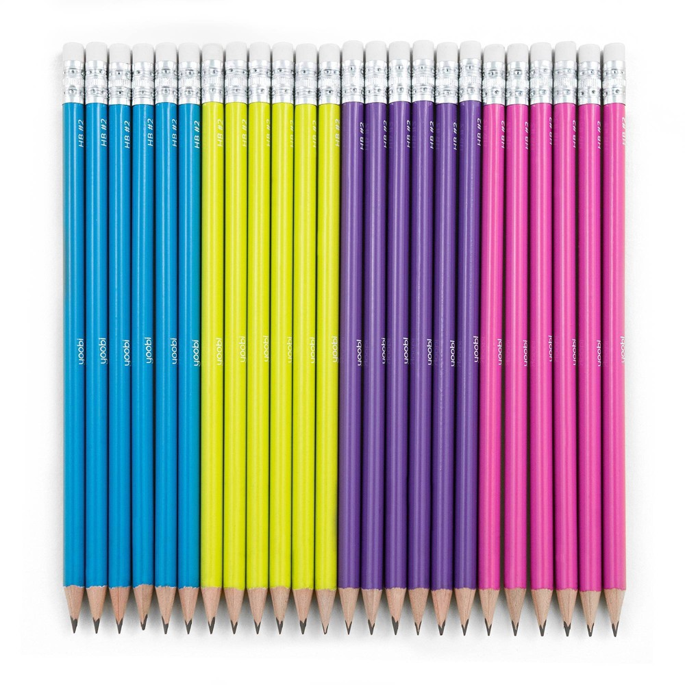 slide 4 of 4, Triangle #2 Pencils Pre-sharpened Multicolor, 24pk - Yoobi, 24 ct