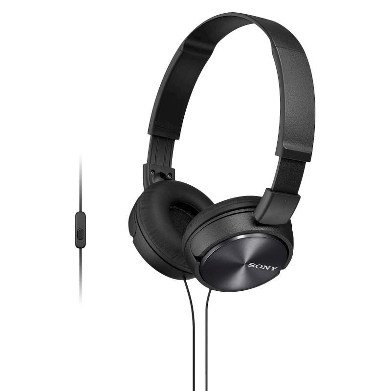 slide 1 of 2, Sony MDR-ZX310AP ZX Series Wired On-Ear Headphones with Mic - Black, 1 ct