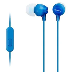 Sony MDREX15AP In-Ear Wired Earbuds with Mic - Blue