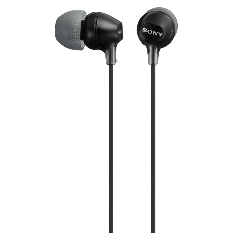 slide 1 of 2, Sony MDREX15LP In-Ear Wired Earbuds - Black, 1 ct
