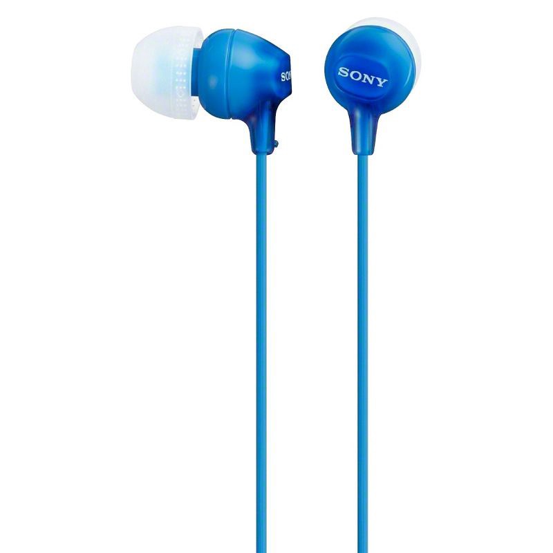 slide 1 of 1, Sony MDREX15LP In-Ear Wired Earbuds - Blue, 1 ct