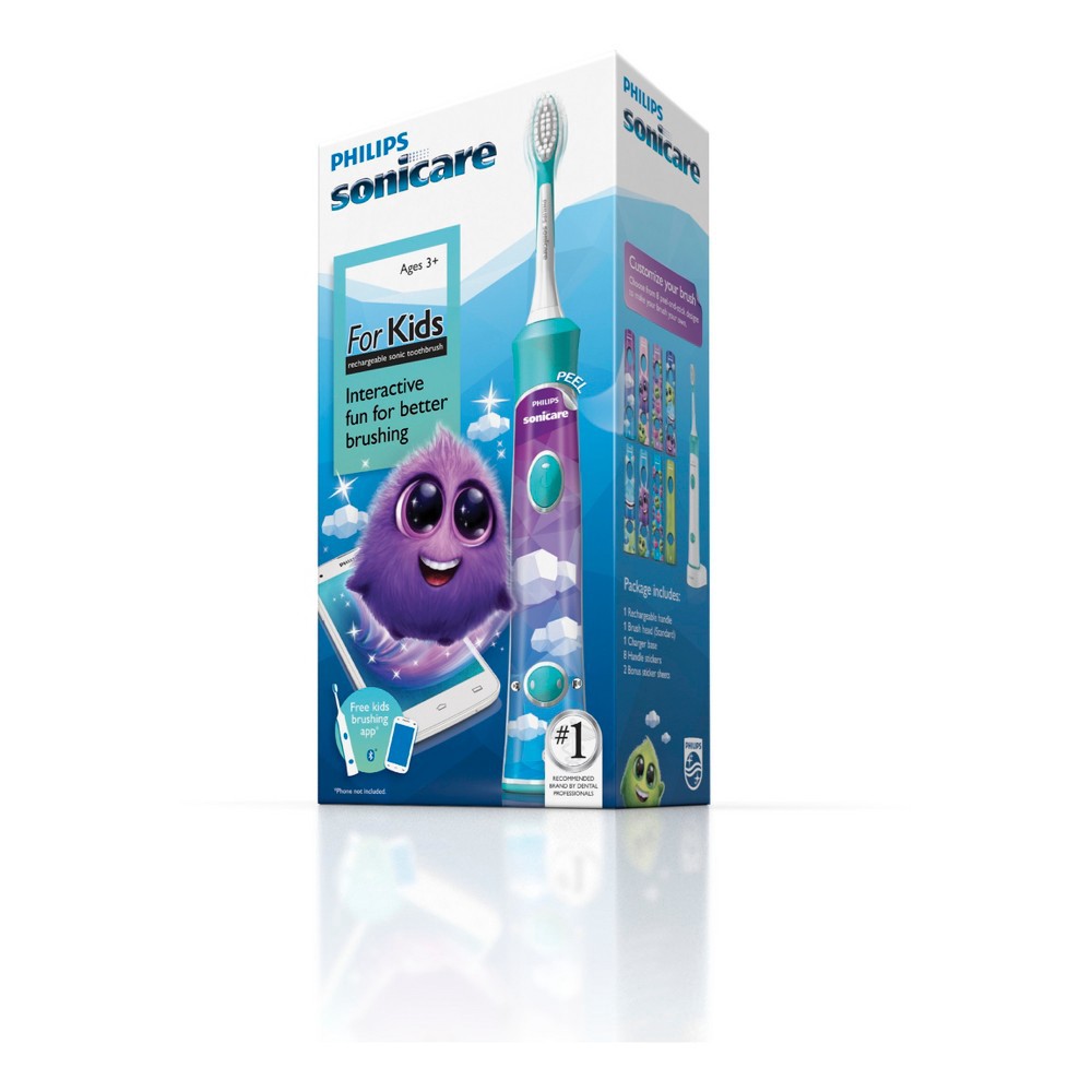 slide 2 of 8, Philips Sonicare for Kids Rechargeable Electric Toothbrush - HX6321/02, 1 ct