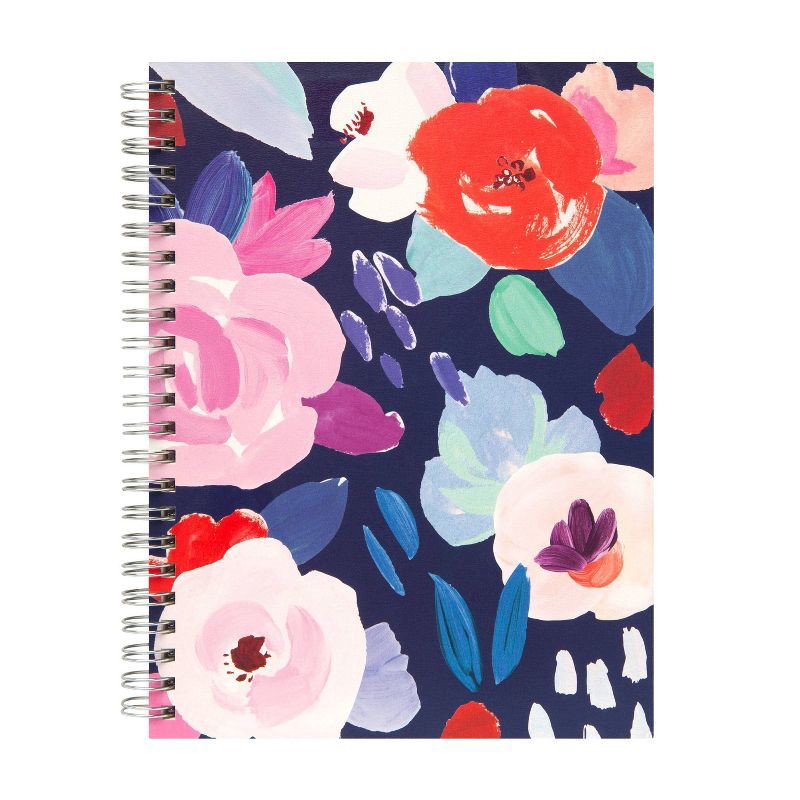 slide 8 of 12, greenroom 80pg Ruled Notebook 5.875"x8" Floral (Designs May Vary): Spiral Soft Cover Journal, Multicolor, 6x8 Inches, 1 ct