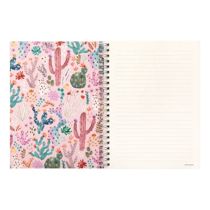slide 11 of 12, greenroom 80pg Ruled Notebook 5.875"x8" Floral (Designs May Vary): Spiral Soft Cover Journal, Multicolor, 6x8 Inches, 1 ct