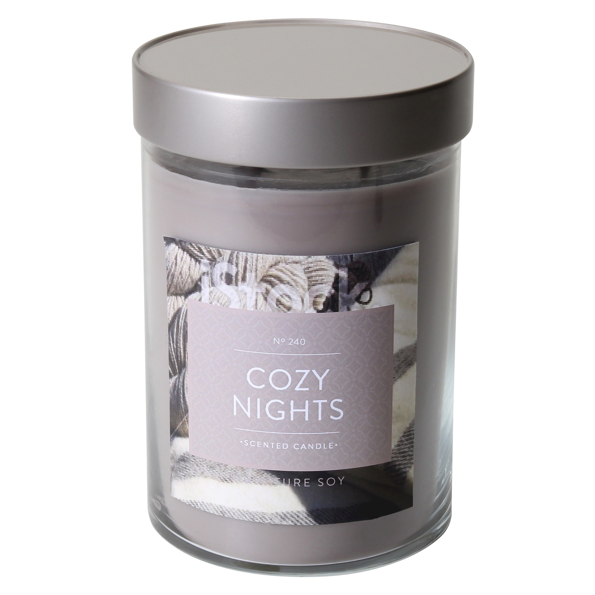 slide 1 of 1, Signature Soy Jar Candle Cozy Nights, 21 oz