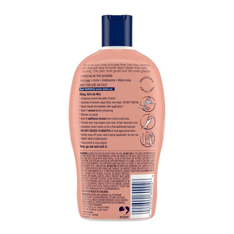 slide 2 of 8, Nair Shower Cream Hair Remover, Moroccan Argan Oil - 13.0 oz, 13 oz