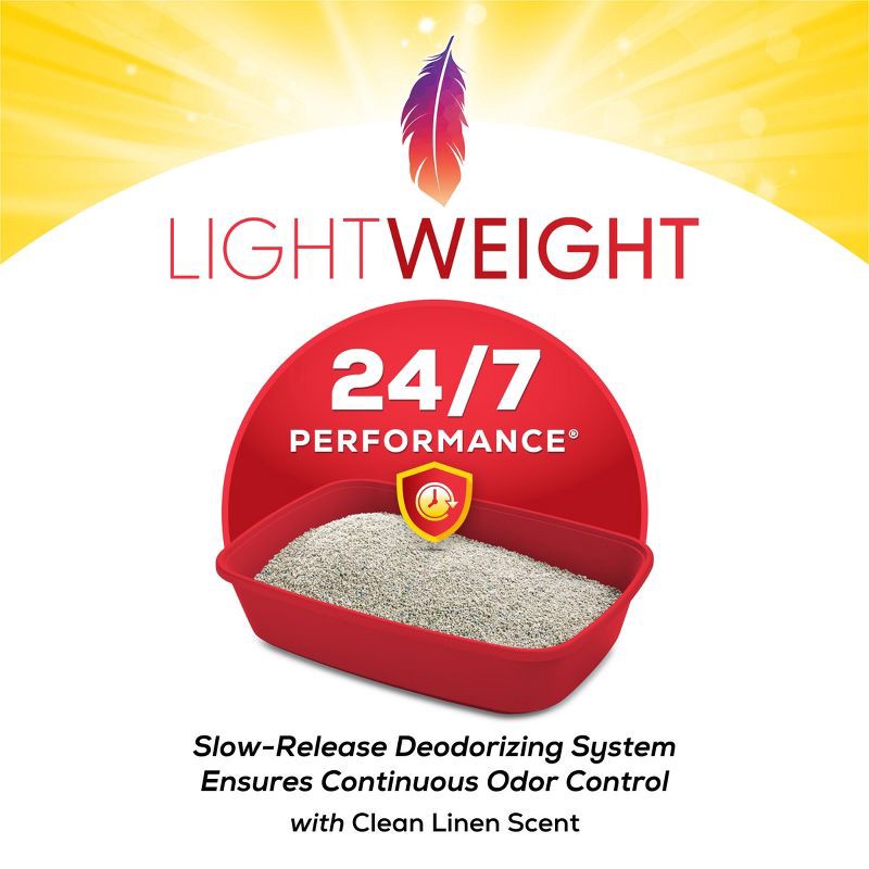 slide 3 of 8, Purina Tidy Cats Lightweight 24/7 Performance Low Dust Clumping Scoop Scented Cat & Kitty Litter for Multiple Cats - 8.5lbs, 8.5 lb