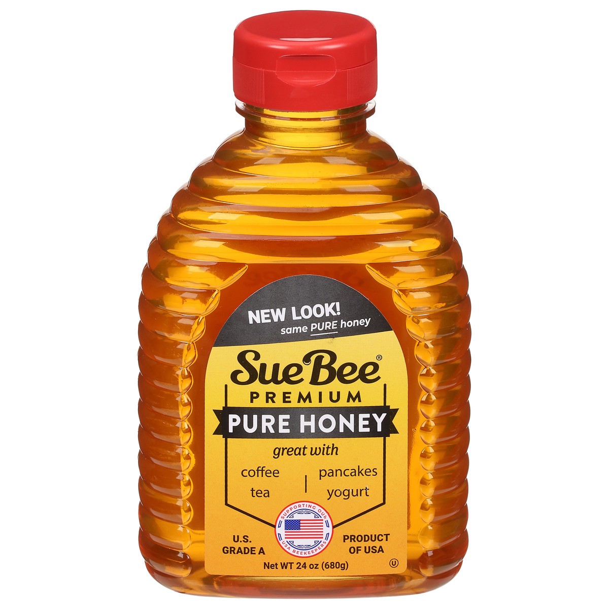 slide 1 of 9, Sue Bee Premium Pure Honey 24 oz, 24 oz