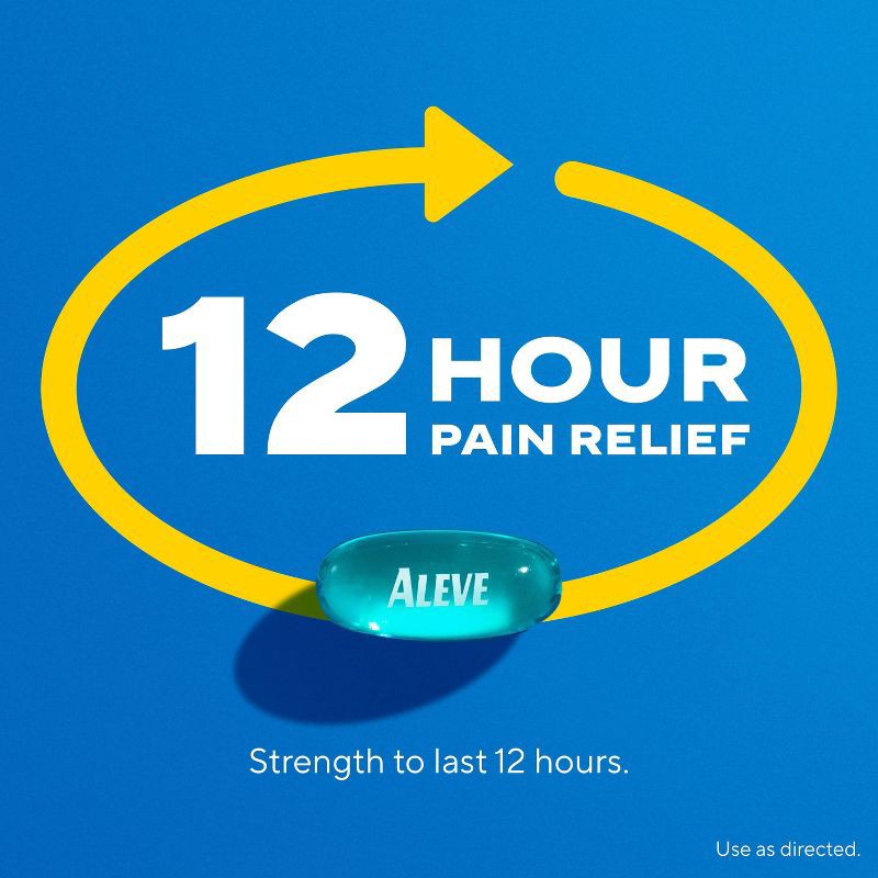 slide 6 of 8, Aleve NSAID Naproxen Sodium, Easy Open Arthritis Cap, Pain Relief, Arthritis Pain Relief - 80ct, 80 ct
