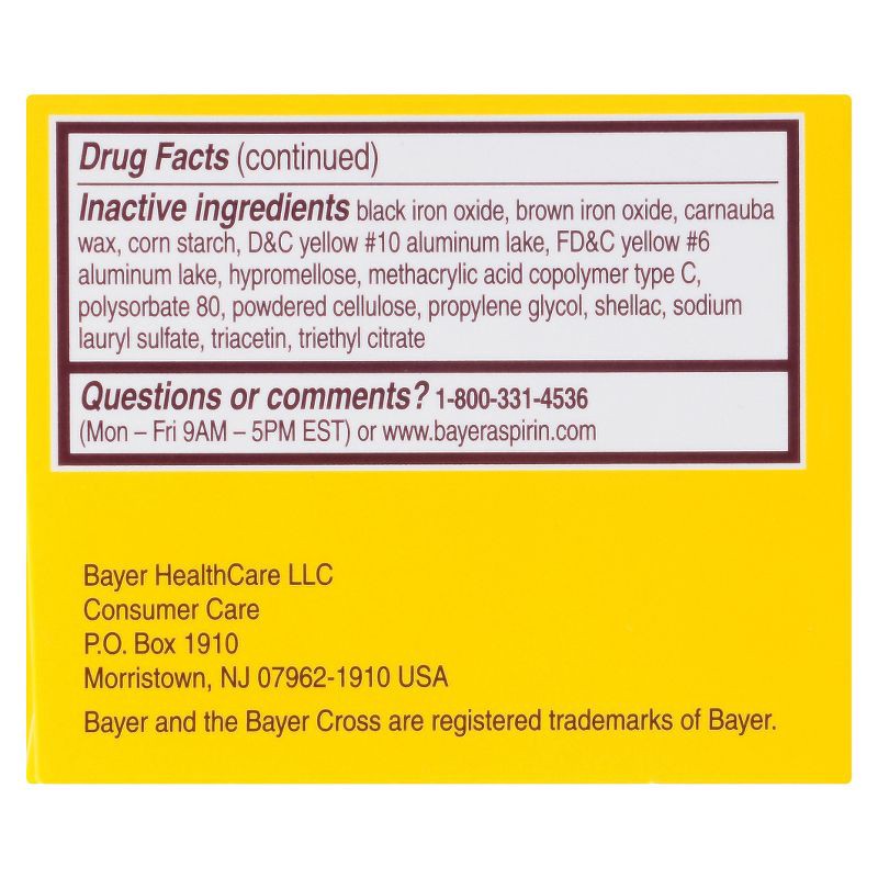 slide 4 of 7, Bayer Low Dose Aspirin 81mg Regimen Pain Reliever Coated Tablets (NSAID) - 120ct, 120 ct; 81 mg