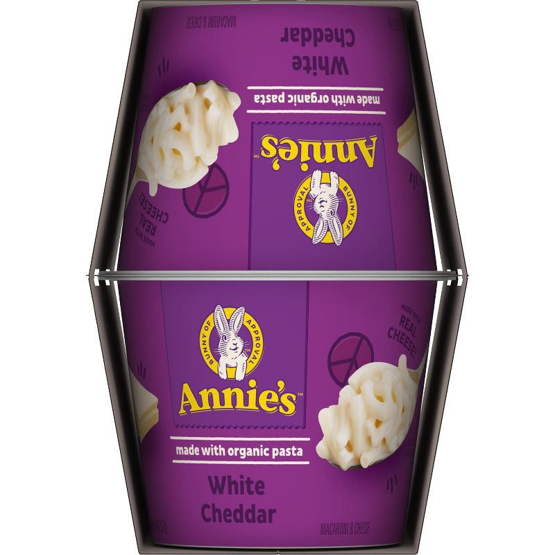 slide 6 of 13, Annie's White Cheddar Mac and Cheese Microwavable Cups - 8.04/4pk, 8.04/4 ct