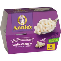 Annie's White Cheddar Mac and Cheese Microwavable Cups - 8.04/4pk