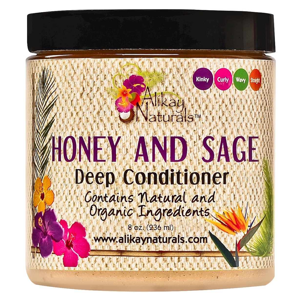 slide 1 of 5, Alikay Naturals Honey and Sage Deep Conditioner, 8 oz