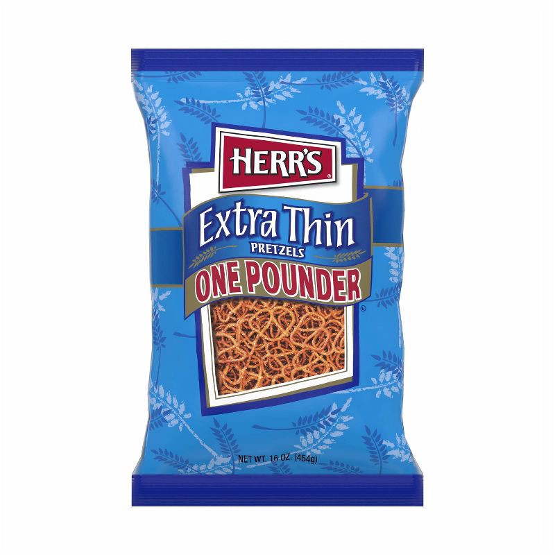 slide 1 of 4, Herr's Extra Thin Pretzels - 16oz, 16 oz