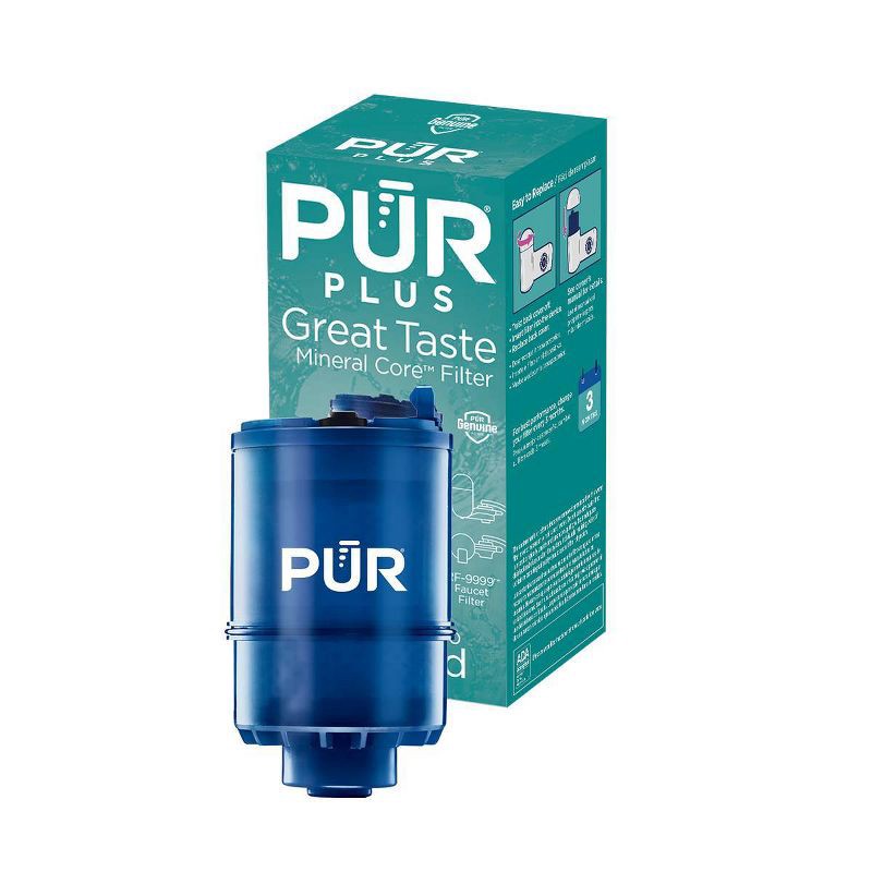 slide 2 of 5, PUR PLUS Mineral Core Faucet Mount Water Filter Replacement: PUR Filtration, Reduces Odors, Filters Pesticides & Lead, 1 ct