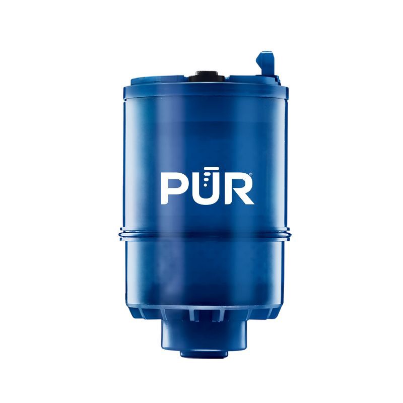 slide 1 of 5, PUR PLUS Mineral Core Faucet Mount Water Filter Replacement: PUR Filtration, Reduces Odors, Filters Pesticides & Lead, 1 ct