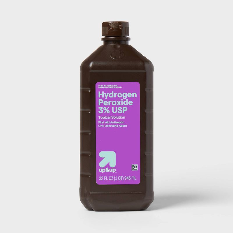 slide 1 of 3, Hydrogen Peroxide Topical Solution USP - 32oz - up&up™, 32 oz