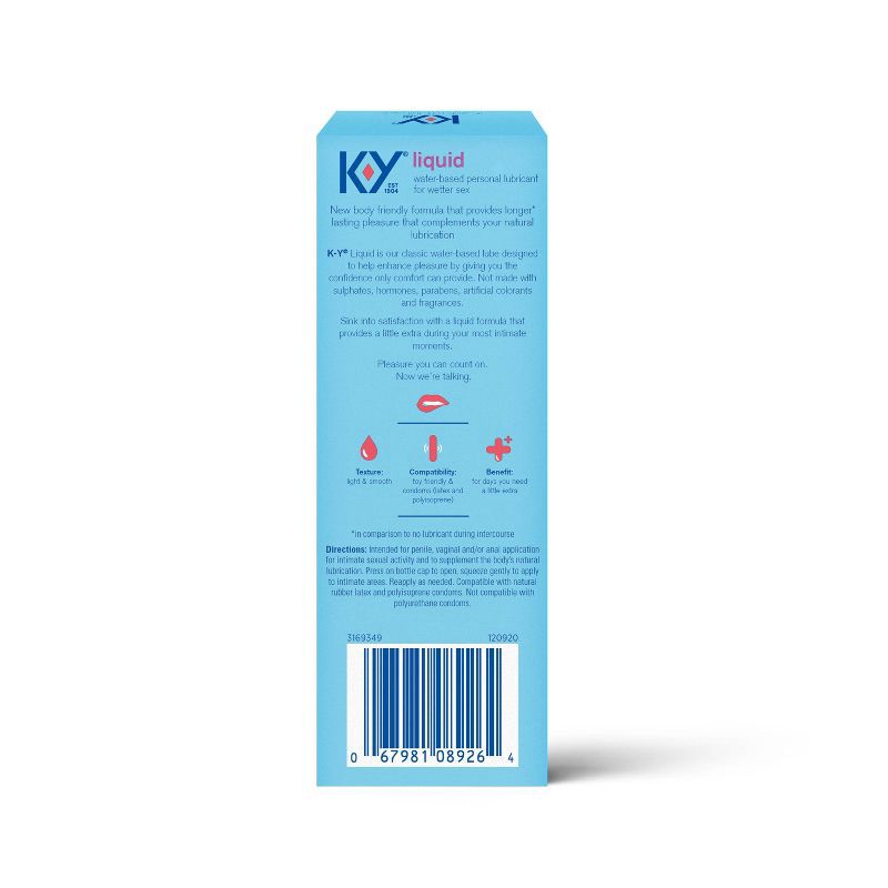 slide 2 of 7, K-Y Liquid Personal Liquid Lube - 4.5 fl oz, 4.5 fl oz
