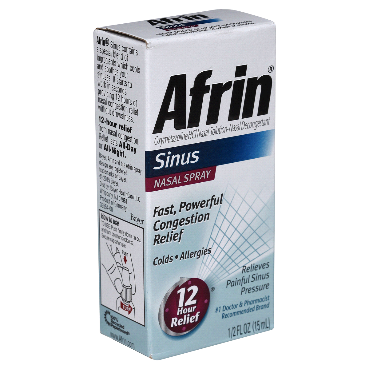 slide 2 of 8, Afrin Sinus Nasal Spray , 0.5 fl oz