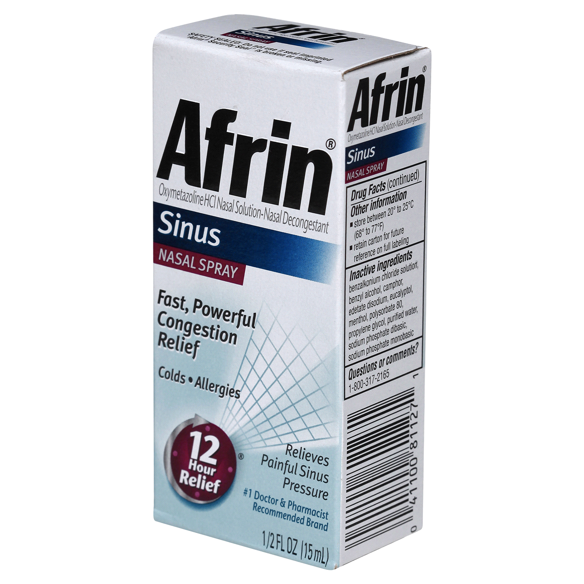 slide 5 of 8, Afrin Sinus Nasal Spray , 0.5 fl oz