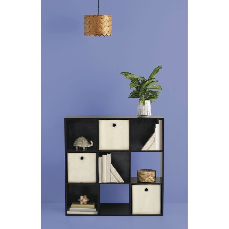 slide 1 of 4, 11" 9 Cube Organizer Shelf Espresso - Room Essentials™: Decorative Bookshelf, Cubby Storage, 3 Shelves, Brown, 1 ct
