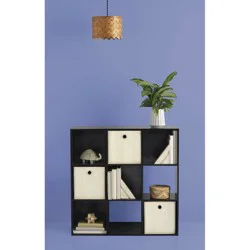 11" 9 Cube Organizer Shelf Espresso - Room Essentials™: Decorative Bookshelf, Cubby Storage, 3 Shelves, Brown
