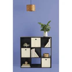 11" 9 Cube Organizer Shelf Espresso - Room Essentials™: Decorative Bookshelf, Cubby Storage, 3 Shelves, Brown