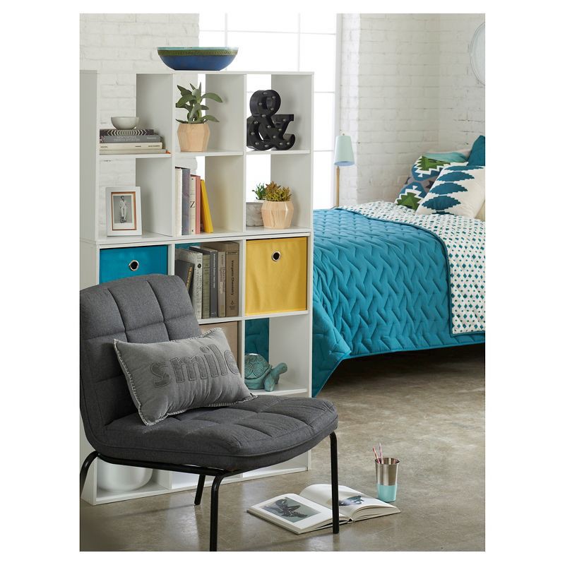 slide 2 of 6, 11" 9 Cube Organizer Shelf White - Room Essentials™: Bookcase, Cubby Storage, Decorative Bookshelf, 3 Fixed Shelves, 1 ct