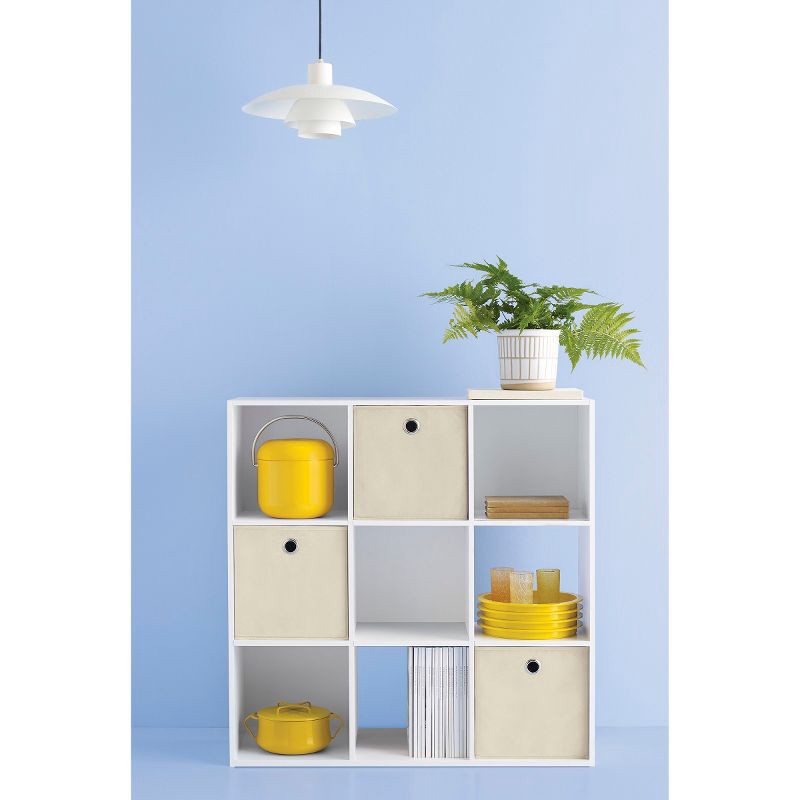 slide 5 of 6, 11" 9 Cube Organizer Shelf White - Room Essentials™: Bookcase, Cubby Storage, Decorative Bookshelf, 3 Fixed Shelves, 1 ct