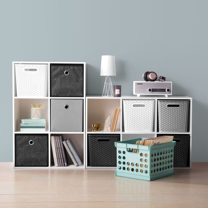 slide 13 of 15, 11" 6 Cube Organizer Shelf White - Room Essentials™: Bookshelf Storage Cubes, Bookcase Cubbies, 3 Shelves, 1 ct
