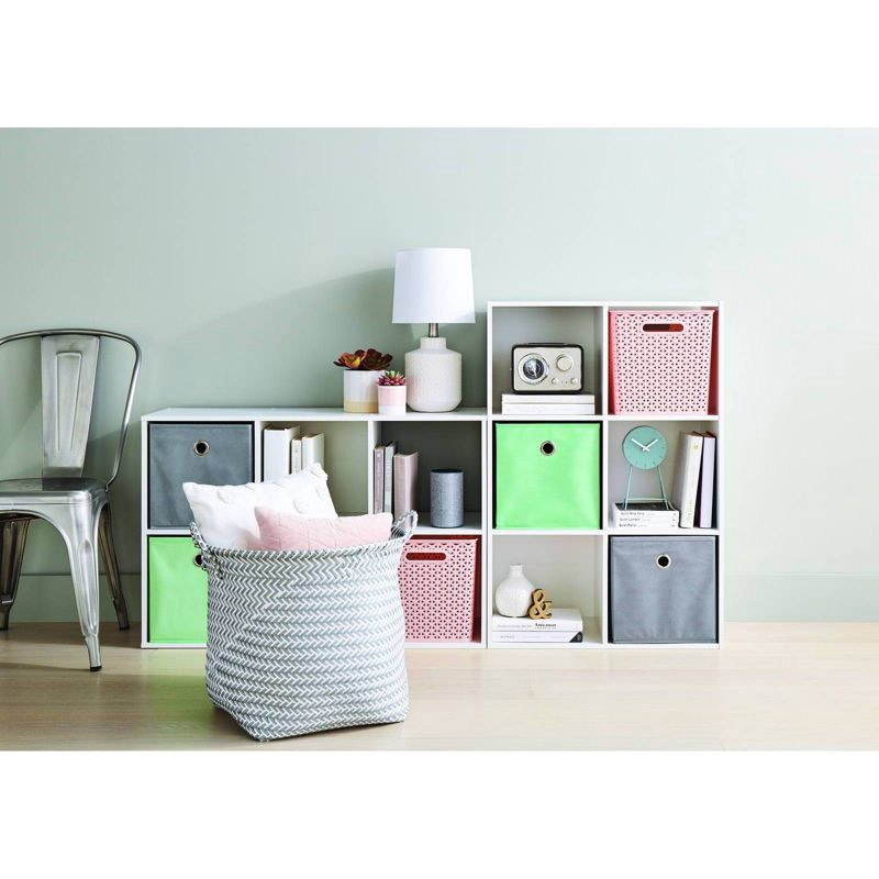 slide 14 of 15, 11" 6 Cube Organizer Shelf White - Room Essentials™: Bookshelf Storage Cubes, Bookcase Cubbies, 3 Shelves, 1 ct
