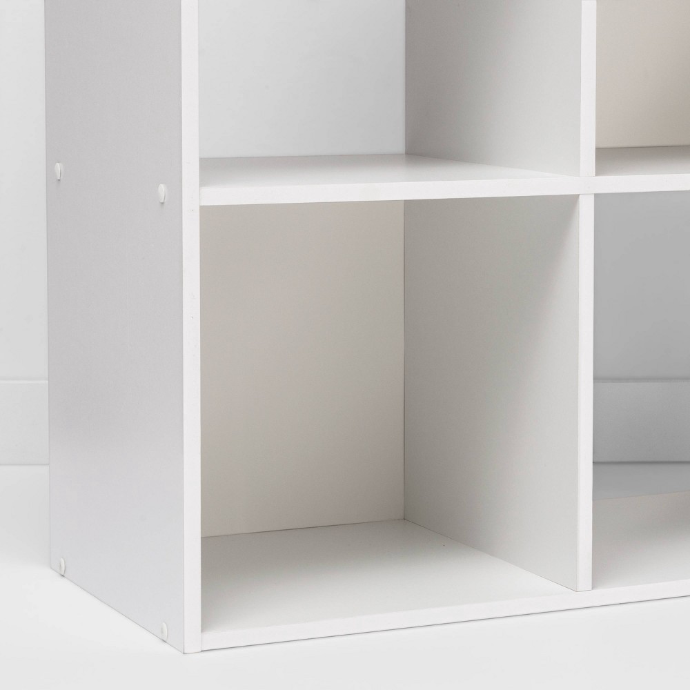 slide 4 of 15, 11" 6 Cube Organizer Shelf White - Room Essentials, 1 ct